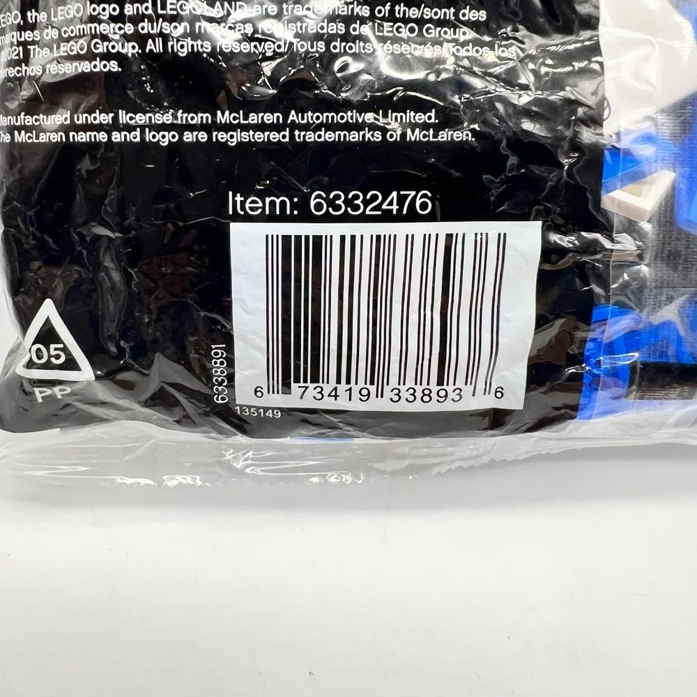 LEGO Speed Champions McLaren Elva 30343 Blue Race Car Polybag Kids Set 86 Pcs